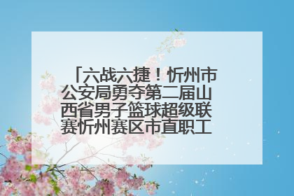六战六捷！忻州市公安局勇夺第二届山西省男子篮球超级联赛忻州赛区市直职工组比赛冠军