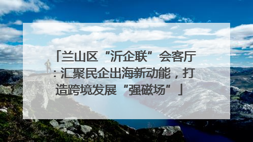 兰山区“沂企联”会客厅：汇聚民企出海新动能，打造跨境发展“强磁场”