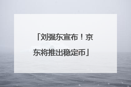 刘强东宣布！京东将推出稳定币