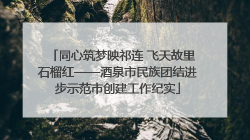 同心筑梦映祁连 飞天故里石榴红——酒泉市民族团结进步示范市创建工作纪实
