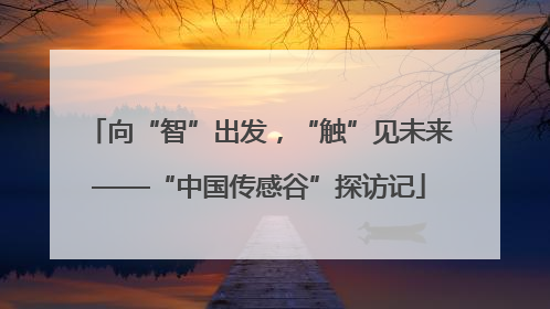 向“智”出发，“触”见未来——“中国传感谷”探访记