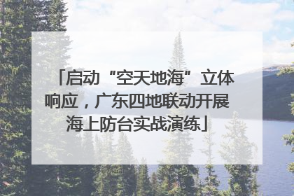启动“空天地海”立体响应，广东四地联动开展海上防台实战演练