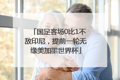 国足客场0比1不敌印尼，提前一轮无缘美加墨世界杯