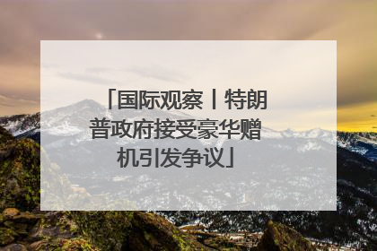 国际观察丨特朗普政府接受豪华赠机引发争议
