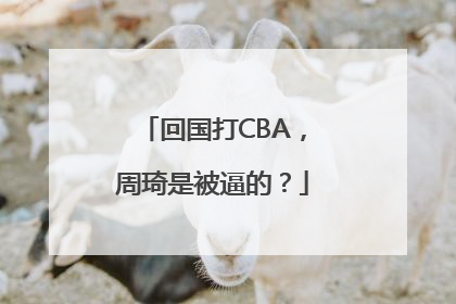 回国打CBA，周琦是被逼的？