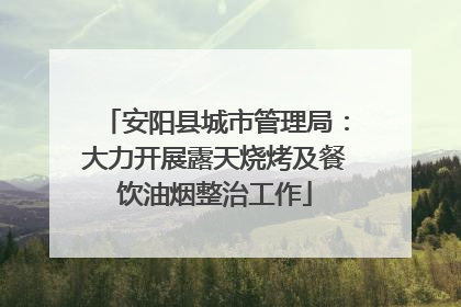 安阳县城市管理局：大力开展露天烧烤及餐饮油烟整治工作