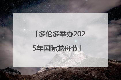多伦多举办2025年国际龙舟节