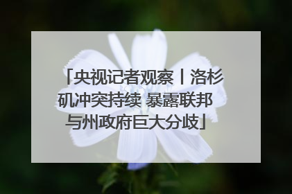 央视记者观察丨洛杉矶冲突持续 暴露联邦与州政府巨大分歧