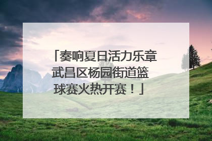 奏响夏日活力乐章 武昌区杨园街道篮球赛火热开赛！
