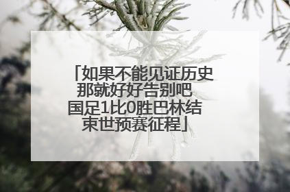 如果不能见证历史 那就好好告别吧 国足1比0胜巴林结束世预赛征程