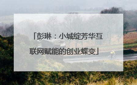 彭琳：小城绽芳华互联网赋能的创业蝶变