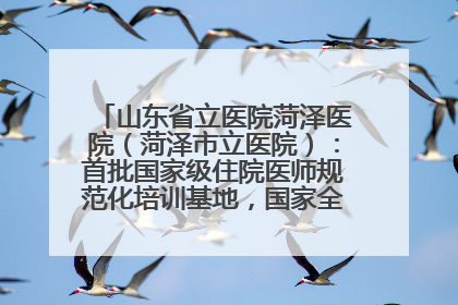 山东省立医院菏泽医院（菏泽市立医院）：首批国家级住院医师规范化培训基地，国家全科医生转岗培训基地