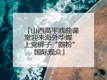 山西高平戏曲课堂迎来海外华媒 上党梆子“圈粉”国际观众