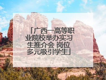 广西一高等职业院校举办实习生推介会 岗位多元吸引学生