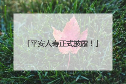 平安人寿正式披露！