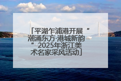 平湖乍浦港开展“潮涌东方·港城新韵”2025年浙江美术名家采风活动