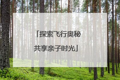 探索飞行奥秘 共享亲子时光