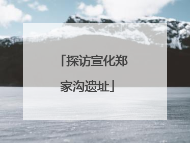 探访宣化郑家沟遗址