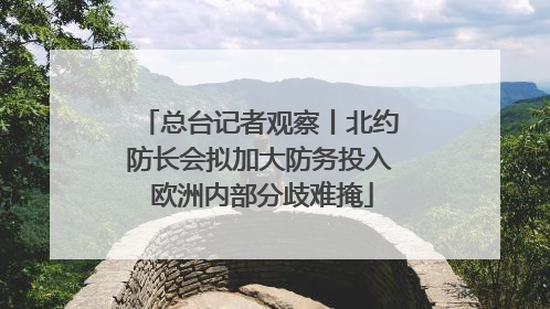 总台记者观察丨北约防长会拟加大防务投入 欧洲内部分歧难掩