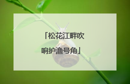 松花江畔吹响护渔号角