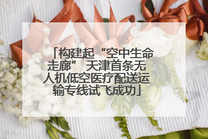构建起“空中生命走廊” 天津首条无人机低空医疗配送运输专线试飞成功