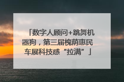 数字人顾问+跳舞机器狗，第三届槐荫惠民车展科技感“拉满”