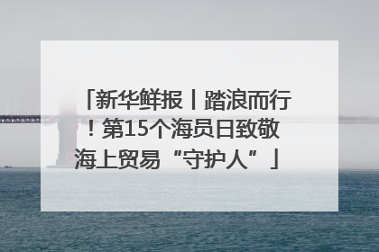 新华鲜报丨踏浪而行！第15个海员日致敬海上贸易“守护人”