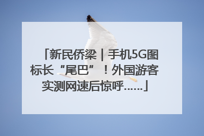 新民侨梁｜手机5G图标长“尾巴”！外国游客实测网速后惊呼……