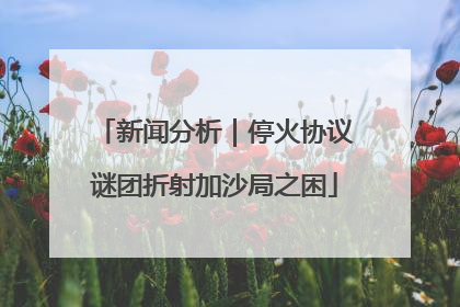 新闻分析｜停火协议谜团折射加沙局之困