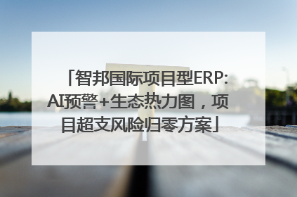 智邦国际项目型ERP:AI预警+生态热力图,项目超支风险归零方案