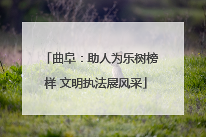 曲阜：助人为乐树榜样 文明执法展风采