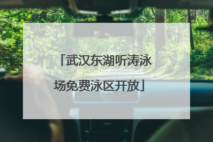 武汉东湖听涛泳场免费泳区开放