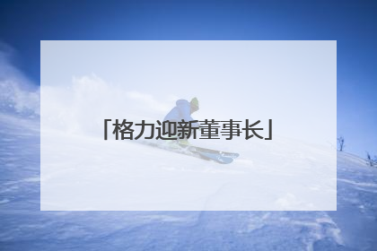格力迎新董事长
