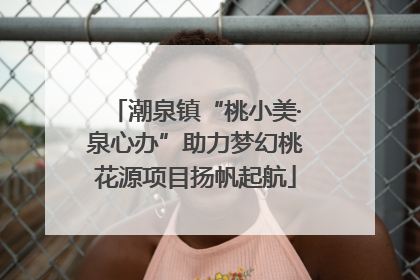 潮泉镇“桃小美·泉心办”助力梦幻桃花源项目扬帆起航
