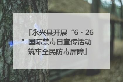 永兴县开展“6・26”国际禁毒日宣传活动 筑牢全民防毒屏障