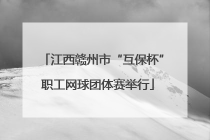 江西赣州市“互保杯”职工网球团体赛举行