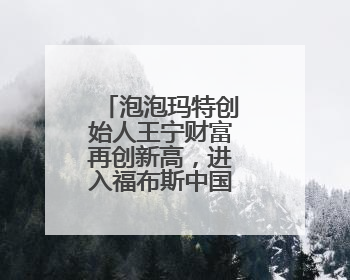 泡泡玛特创始人王宁财富再创新高，进入福布斯中国实时榜前十