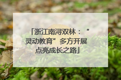 浙江南浔双林：“灵动教育”多方开展 点亮成长之路