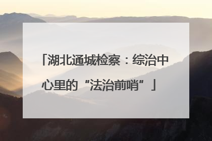湖北通城检察：综治中心里的“法治前哨”