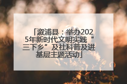 溆浦县：举办2025年新时代文明实践“三下乡”及社科普及进基层主题活动