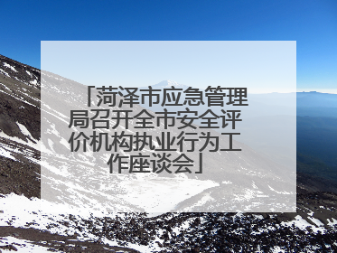 菏泽市应急管理局召开全市安全评价机构执业行为工作座谈会