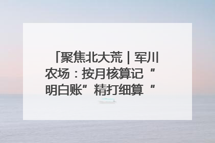 聚焦北大荒｜军川农场：按月核算记“明白账”精打细算“过紧日子”