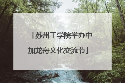 苏州工学院举办中加龙舟文化交流节