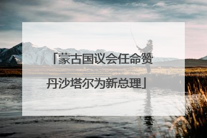 蒙古国议会任命赞丹沙塔尔为新总理