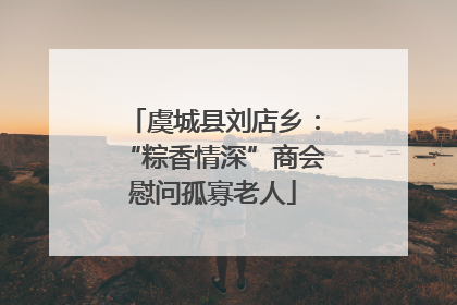 虞城县刘店乡：“粽香情深”商会慰问孤寡老人