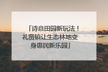 诗意田园新玩法！礼贤镇让生态林地变身惠民新乐园