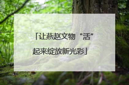 让燕赵文物“活”起来绽放新光彩