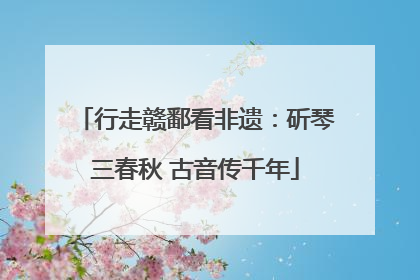 行走赣鄱看非遗：斫琴三春秋 古音传千年