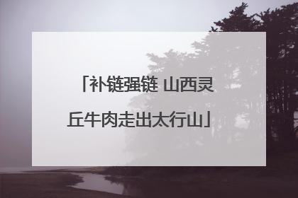 补链强链 山西灵丘牛肉走出太行山