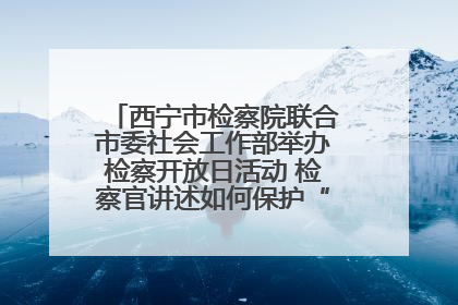 西宁市检察院联合市委社会工作部举办检察开放日活动 检察官讲述如何保护“少年的你”